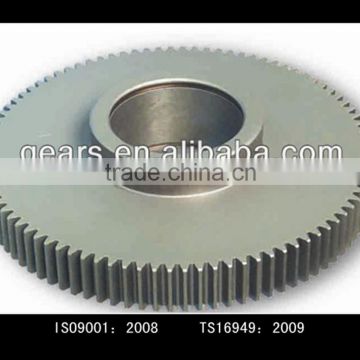 kinds of alloy steel spur gear, steel textile machines gears, gear for textile machine