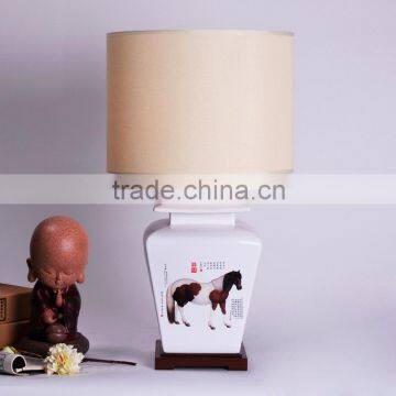 Decorative Ceramic Horse Table Lamp Living Room Decoration