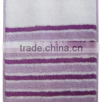 anti-slip colorful polyester bathroom mat well used in bathroom