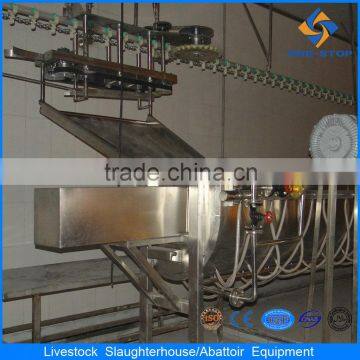 cold water and ice filled poultry bird precooling machine