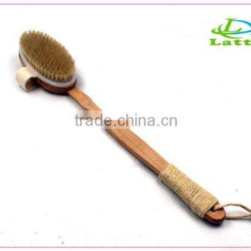 Unisex professional long handle wooden bath body brush                        
                                                Quality Choice