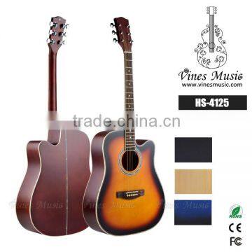 Matt Finish Cheap guitar with Celluloid Bindings, import guitar china