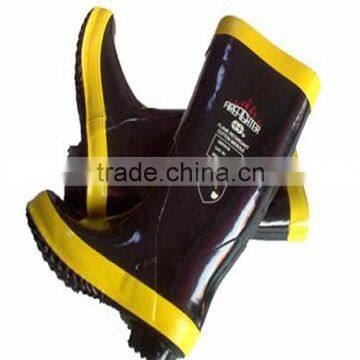 Slip-proof & Stab-proof High Quality Fireman's Rubber Boots