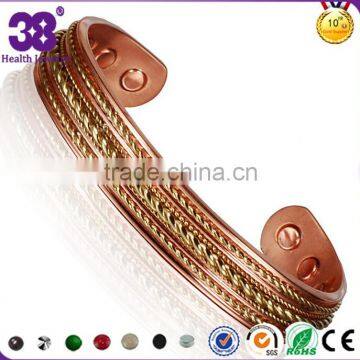 Euramerican Style Copper magnetic health bangle health bracelet