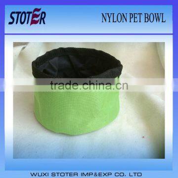 portable foldable oxford pet bowl for travel