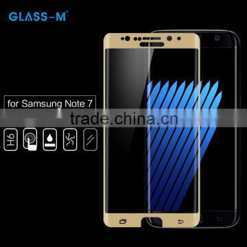 9H Surface Hardness 3D Explosion-proof Phone Protector Tempered Glass Film for Samsung Note 7