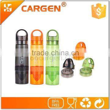 OEM leak proof plastic clear fruit filter water bottle