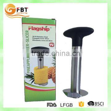 cheap and fine stainless steel pineapple peeler corer slicer pineapple fruits slicer