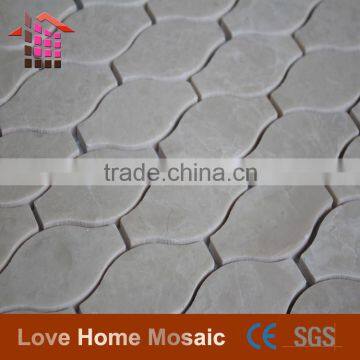 2016 Hot Sale Marble Lantern Mosaic Tiles,beige Polished Marble Flooring Tile photo-3