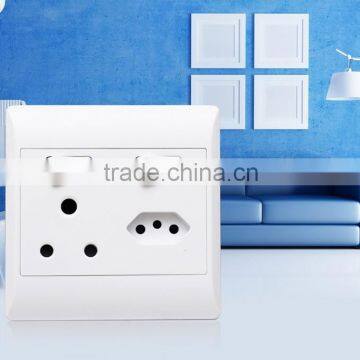 South America wall socket and switch