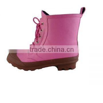 Western chief fushia lace up rain boots