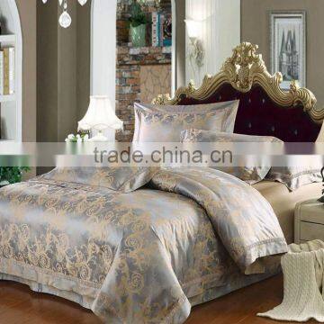 100% cotton new fashion style bed set grey color bedding sets