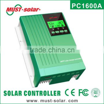 < Must Solar> HOT! CE ISO approved 20A 12V/24V LCD/LED high efficiency MPPT solar charge controller three colors for choice