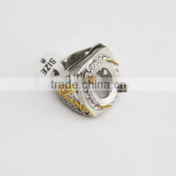 Indonesia Stainless Steel Ring Gold Rings Without Stones Indonesia Setting Ring photo-3