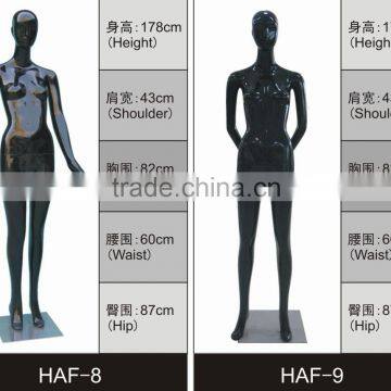 Wholesale Fiberglass Brand Custom Gun Black Chrome Hot Sex Perfect Girl Mannequins photo-4