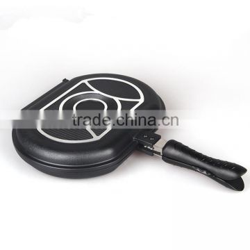 die Casting aluminium double sided frying pan/grill pan