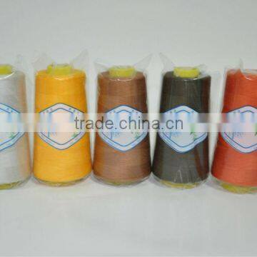 Cheap Price and Good Quality 100% Polyester Thread with Dyed Pattern