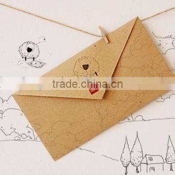 hot sell OEM design A2A3A4 size handmade paper envelope