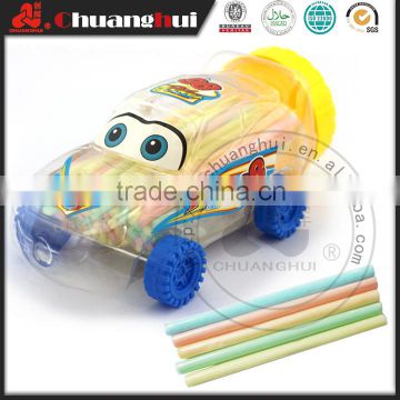 Cartoon Racing Car Jar with Candy / CC Stick Candy in Car Jar