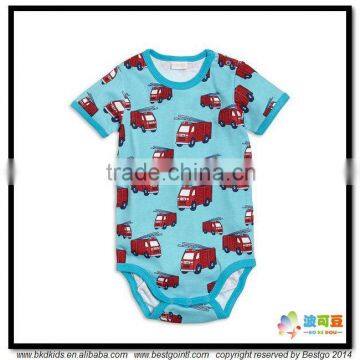 BKD 2015 car printed baby boy bodysuit