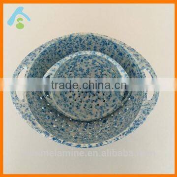 Solid Color Melamine Vegetable Colander Bowl for Europe Market photo-6