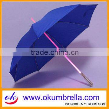 Hot sale 2013 fashion stick umbrella led umbrella OKFS319