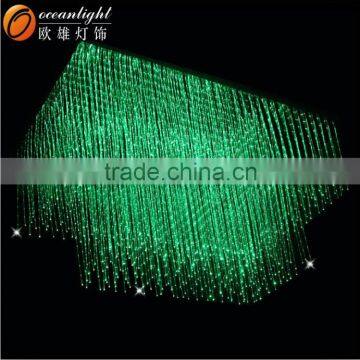 Two Layers Rectangle Fiber Optic Bedroom Decorative Fancy Light Lighting Om184