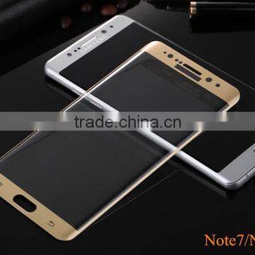 2016 hot selling products 0.26mm tempered glass for samsung galaxy note 7 screen protector 3D curverd