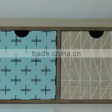 simple, popular and colorful home decorate functional wooden drawer