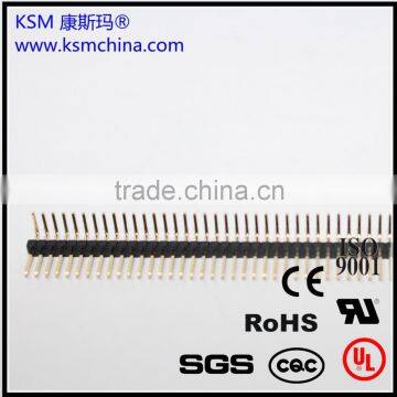 1.27mm single row right angle 1*50 pin male electronic connector