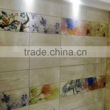 Italy style wall paper design glazed inkjet porcelain slate decorative wall tile