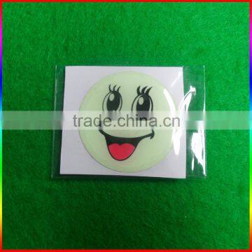 Smile Face Luminous Epoxy Label, Glowing Epoxy Sticker photo-2