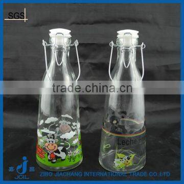 1000ml water transfer printing glass bottle for beverage