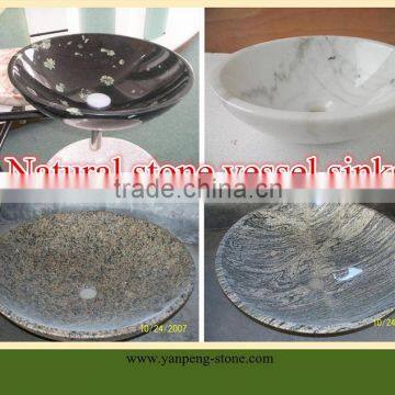 natural stone vessel sinks