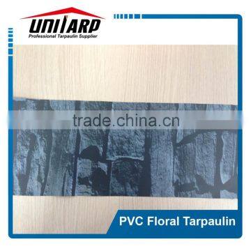 hot sell PVC Striped Floral Tarpaulin for awnings/tents/truck cover