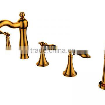 gold plating bulit-in bathtub bathroom faucet mixer NG1019