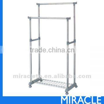 Double Bar Clothe Garment Rack Furniture
