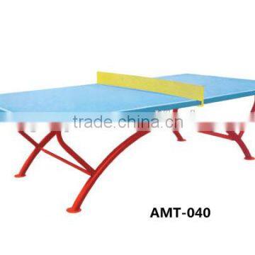 Folded portable table tennis table