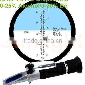 RHW-14ATC Alcohol/Baume Grape Wine Refractometer