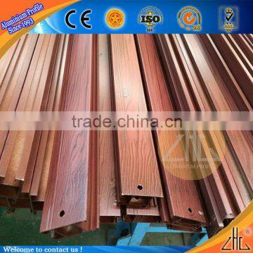 Hot hot sell wood grill designs for windows 6 meter, aluminum profile extrusion oem aluminium alloy window foshan