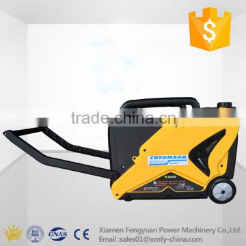 Mobile wheeled portable easy operated hand starting 3kw generator 4 stroke gasoline genset with single cylinder