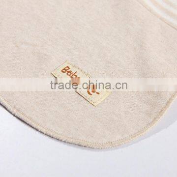 GOTS Organic 100% Cotton Baby Bibs, Baby Sweatband , Towels L.Brown
