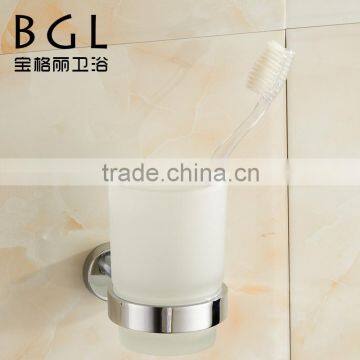 2015News Bathroom frosted glass zinc alloy tumber holder