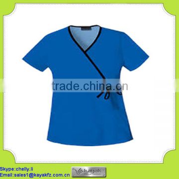 v-neck hospital scrubs for nurse