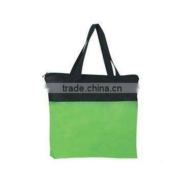 Customs Zippered Tote Shopping Bag 18'' W x 15'' H x 1''D shopping bag