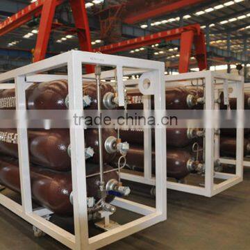 Type-1 High quality seamless steel gas cylinders bundle CNG