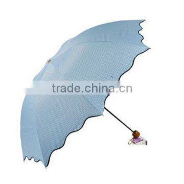 Petty Cabin Hongda Dot Anti-UV Sun Umbrella Four Folding UV Protected Parasol