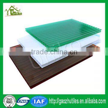 uv coating best price fire proof anti-fog corrugated polycarbon hollow sheets