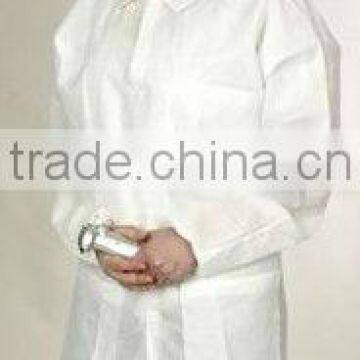 white PP dental disposable gown