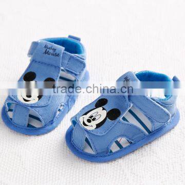 2016 cute korean child sky denim summer tpr sole baby sandals 0-12 months